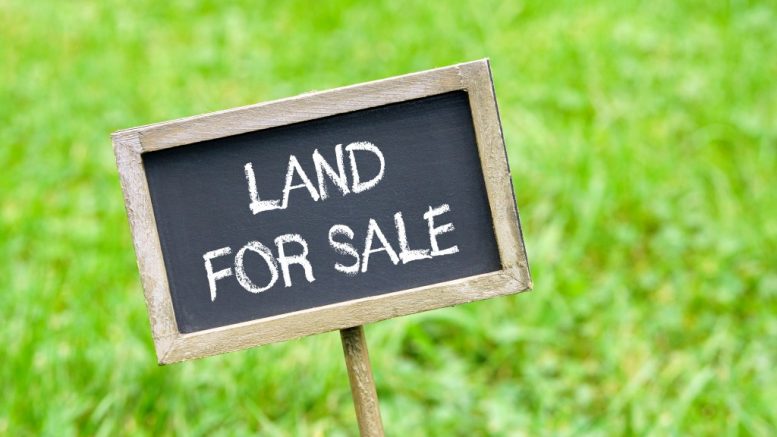 Land for sale sign